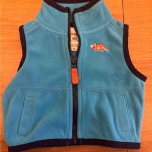 Carter's Blue and Orange Fleece Vest